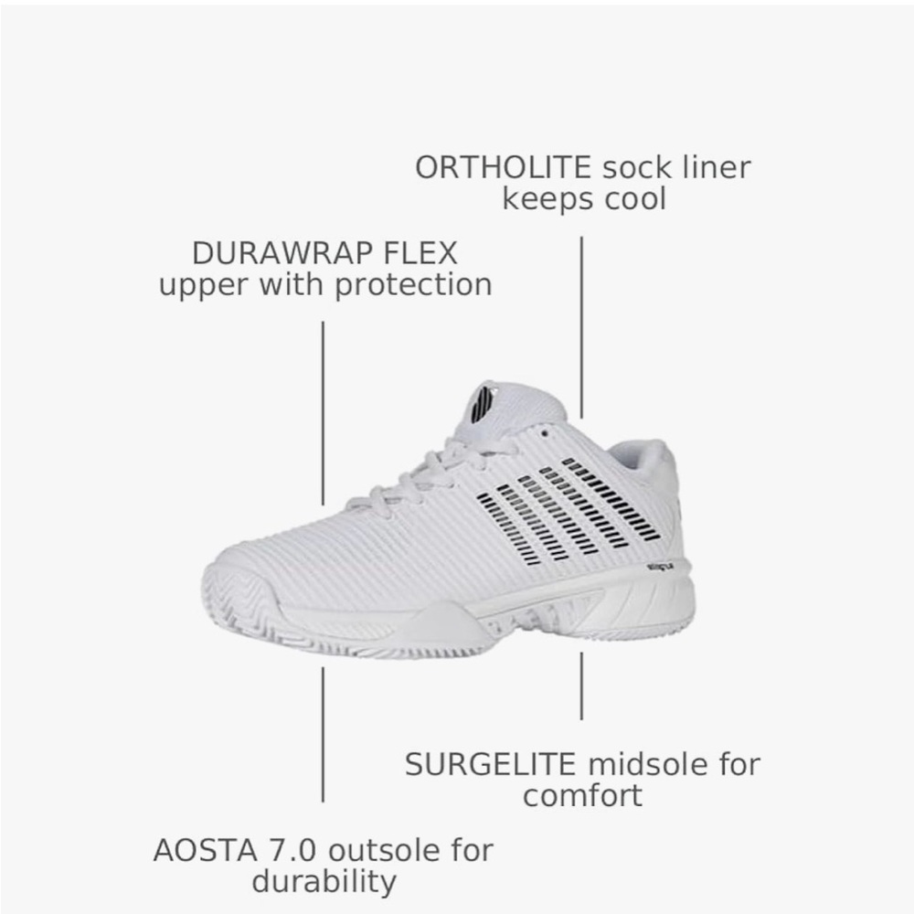 KSwiss Hypercourt Express Clay Court Tennis Sneakers